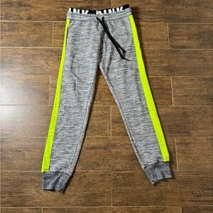 Gray and Yellow Jogger Pants